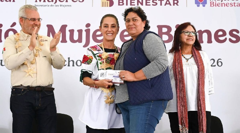 APOYOS A MÁS DE 146 MIL MUJERES ENTREGÓ SHEINBAUM  EN MICHOACÁN