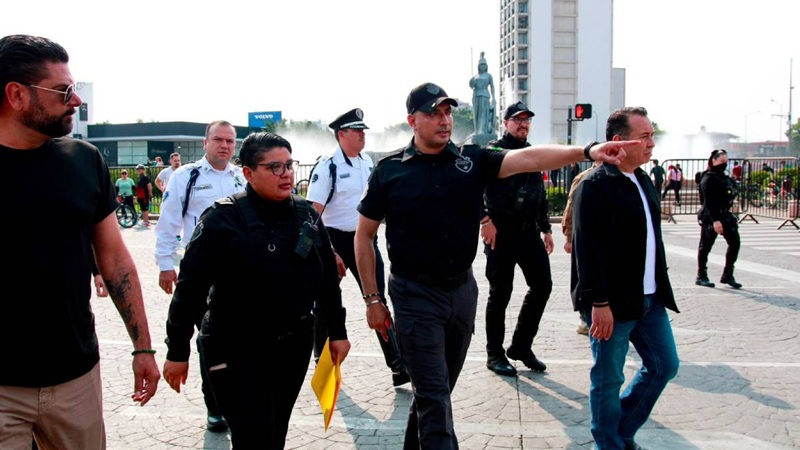 DURANTE EL PARTIDO OPERATIVO DE SEGURIDAD RESGUARDA LA MINERVA Y OTROS PUNTOS. 