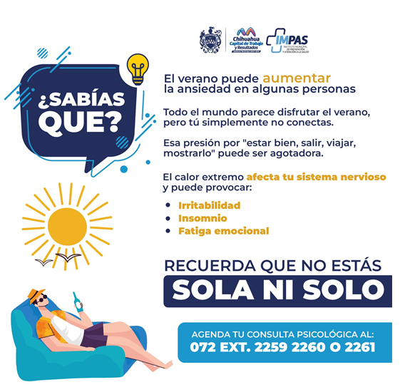 EL CALOR TAMBIÉN PUEDE AFECTAR TU ESTADO DE ÁNIMO, MUNICIPIO COMPARTE RECOMENDACIONES