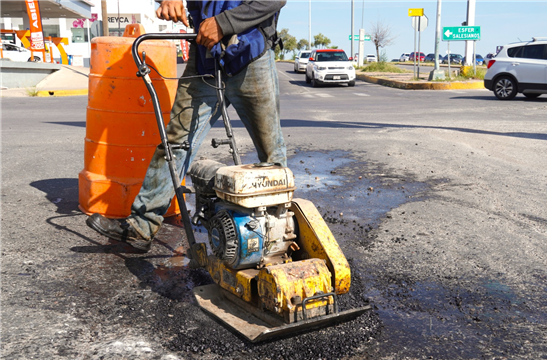 ATENDIÓ MUNICIPIO MÁS DE MIL 300 BACHES DURANTE LA SEMANA DEL 6 AL 10 DE JULIO.