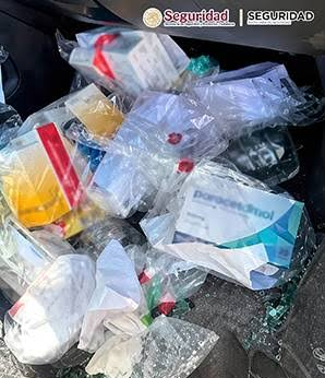 AUTORIDADES FEDERALES Y ESTATALES RECUPERARON UN CARGAMENTO DE INSUMOS FARMACÉUTICOS Y MEDICAMENTOS VALUADO EN 2.5 MDP 