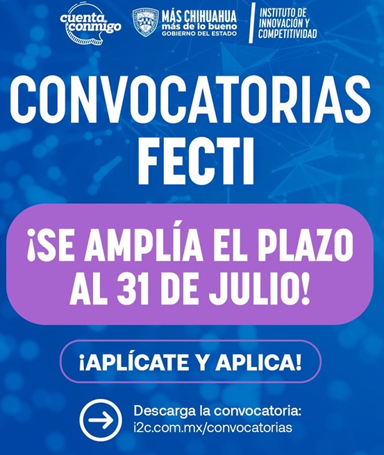 AMPLÍA ESTADO CONVOCATORIA DEL FONDO ESTATAL DE CIENCIA, TECNOLOGÍA E INNOVACIÓN
