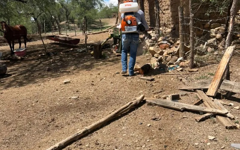 CONTINÚA GOBIERNO DEL ESTADO BARRIDO SANITARIO PARA PREVENIR EL GBG EN PARRAL