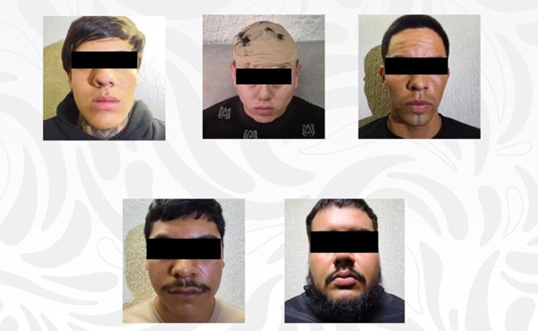 CINCO ADULTOS Y UN MENOR DE EDAD FUERON DETENIDOS EN JALISCO, DERIVADO DEL CATEO A TRES INMUEBLES