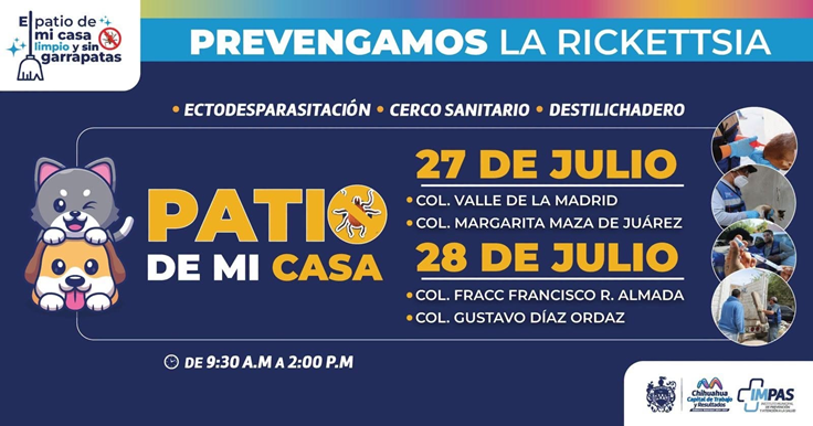 MANTENER UN PATIO LIMPIO TAMBIÉN ES CUIDAR LA SALUD DE TU FAMILIA.