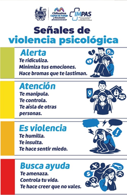 COMPARTE GOBIERNO MUNICIPAL SEÑALES DE VIOLENCIA QUE NO DEBEN IGNORARSE