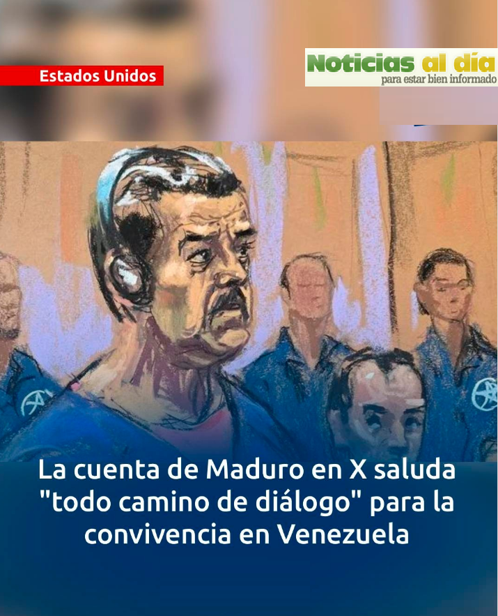 LA CUENTA EN X DEL DEPUESTO PRESIDENTE VENEZOLANO NICOLÁS MADURO, SALUDÓ ESTE DOMINGO 