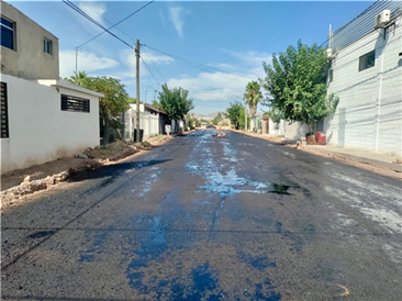 INICIA MUNICIPIO PAVIMENTACIÓN DE CALLE SANTIAGO CALDERÓN EN LA COLONIA FRANCISCO DOMÍNGUEZ