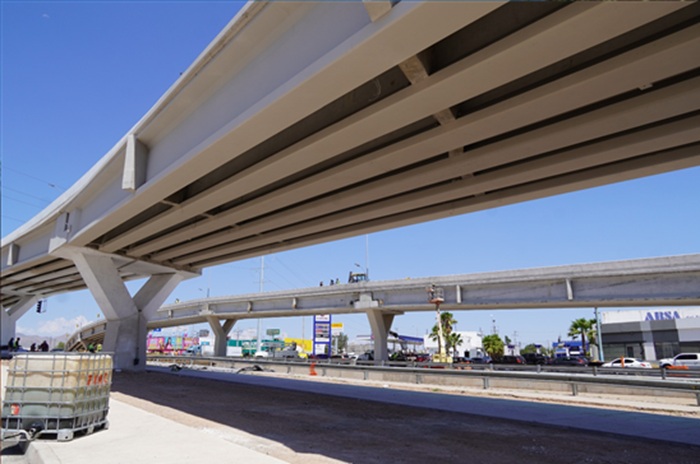 SUPERA EL 90 POR CIENTO DE AVANCE EL PASO SUPERIOR DE LOS NOGALES E INDUSTRIAS