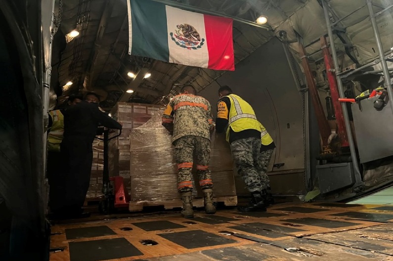 ENVÍA MÉXICO NUEVAMENTE AYUDA HUMANITARIA A COLOMBIA