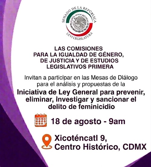 HOMOLOGAR LEGISLACIÓN EN MATERIA DE FEMINICIDIO, DEUDA DEL ESTADO EN MATERIA DE JUSTICIA: CORRAL