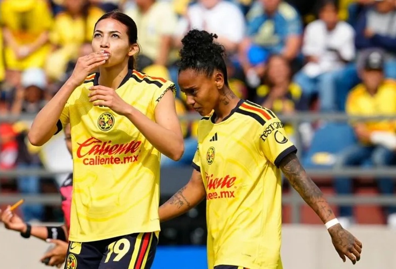 LAS ÁGUILAS GOLEARON A PUEBLA Y SIGUEN CON PASO PERFECTO EN LA LIGA FEMENIL 