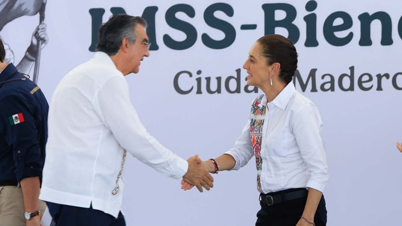 CLAUDIA SHEINBAUM EN TAMAULIPAS CON AMÉRICO VILLARREAL