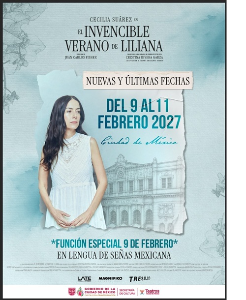 EL INVENCIBLE VERANO DE LILIANA AGOTA SUS FUNCIONES EN EL TEATRO DE LA CIUDAD ESPERANZA IRIS Y ABRE NUEVAS FECHAS