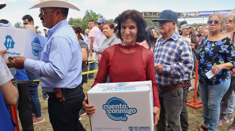 LLEVA SECRETARÍA DE DESARROLLO HUMANO 300 APOYOS ALIMENTARIOS DE NUTRICHIHUAHUA A FAMILIAS DE BACHÍNIVA