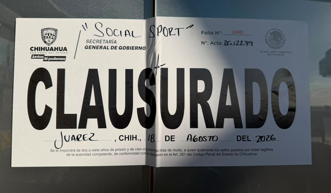 REALIZA GOBERNACIÓN ESTATAL 307 INSPECCIONES Y CLAUSURA 23 ESTABLECIMIENTOS DURANTE LA ÚLTIMA SEMANA