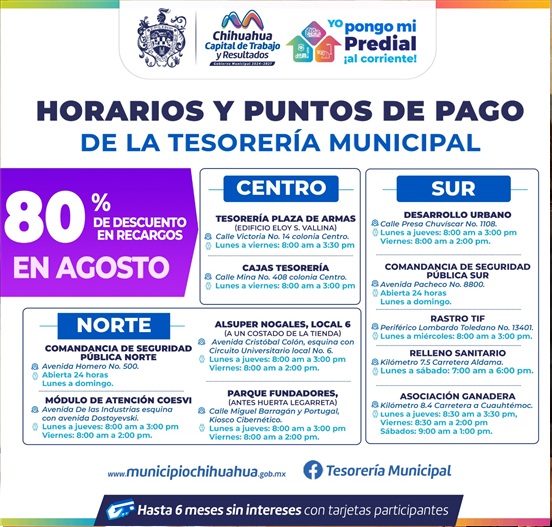 APROVECHA ÚLTIMA SEMANA DEL 80% DE DESCUENTO EN RECARGOS DEL PREDIAL