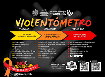 IDENTIFICA SI ESTAS EN VIOLENCIA: MUNICIPIO PONE A DISPOSICIÓN EL VIOLENTÓMETRO