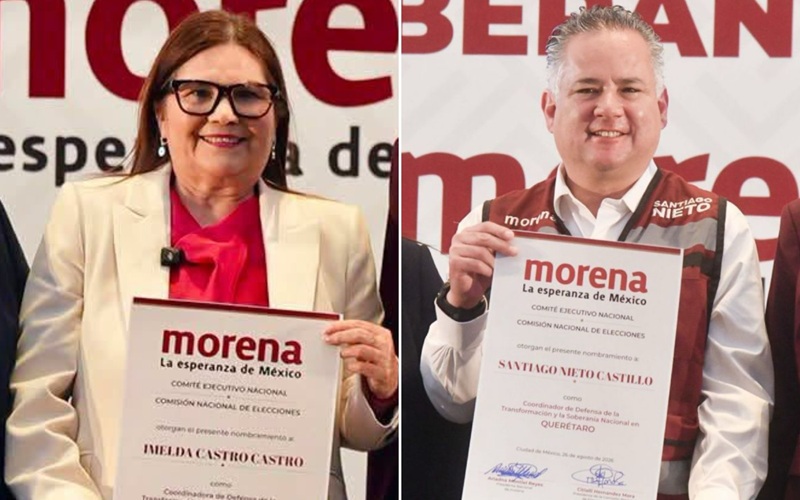 SON NOMBRADOS COORDINADORES EN SINALOA Y QUERÉTARO IMELDA CASTRO Y SANTIAGO NIETO
