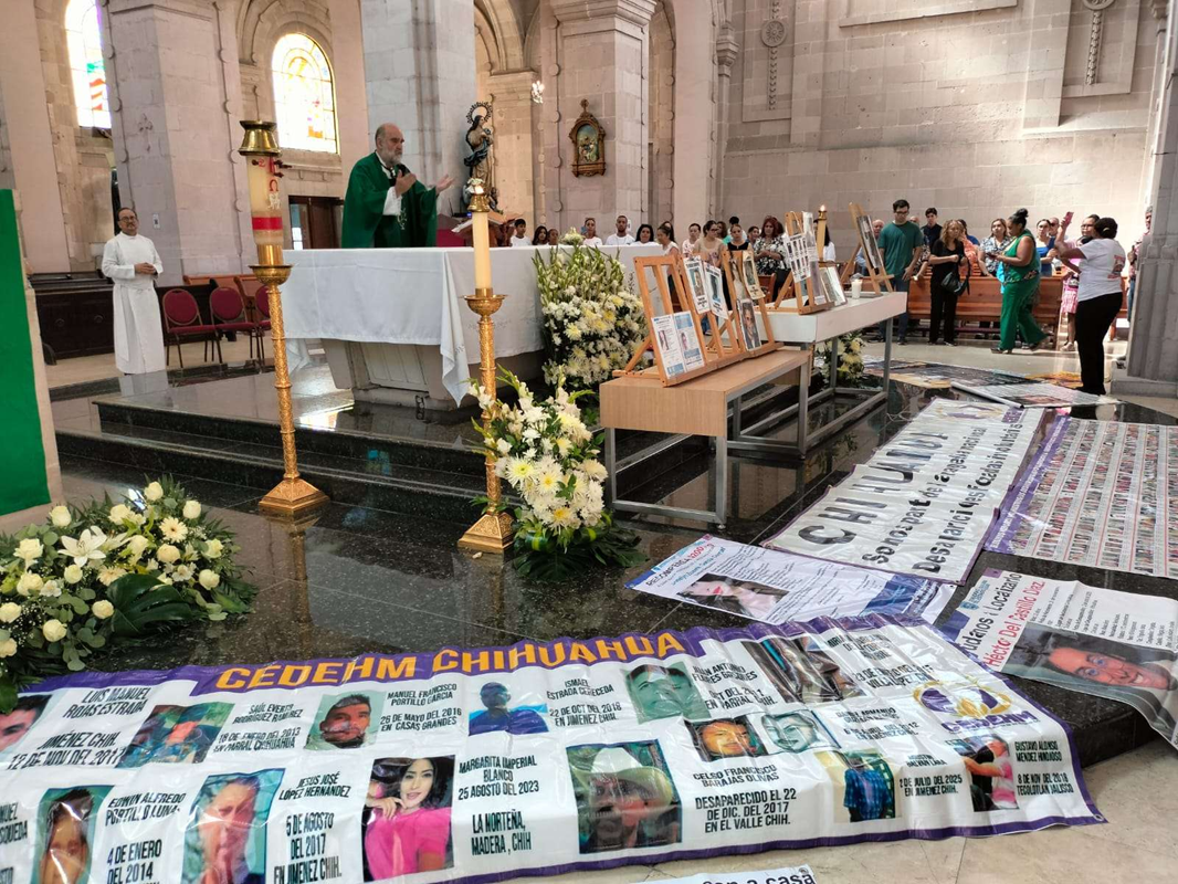 DEDICAN MISA EN CHIHUAHUA A VÍCTIMAS DE DESAPARICIÓN FORZADA
