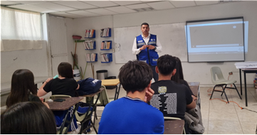 INVITA POLICÍA MUNICIPAL A LAS ESCUELAS A SUMARSE A PLÁTICAS PREVENTIVAS