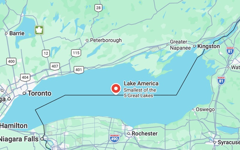 TRUMP FIRMÓ UNA ORDEN EJECUTIVA PARA CAMBIAR EL NOMBRE DE LAGO ONTARIO A 