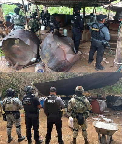 INHABILITAN TRES NARCO OLABORATORIOS EN LA ZONA SERRANA DE GUERRERO, SE DEDICABAN A LA ELABORACIÓN DE METANFETAMINA