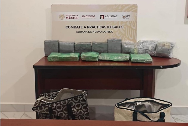 DECOMISAN MÁS DE 760 MIL DÓLARES EN LA ADUANA DE NUEVO LAREDO TAMAULIPAS