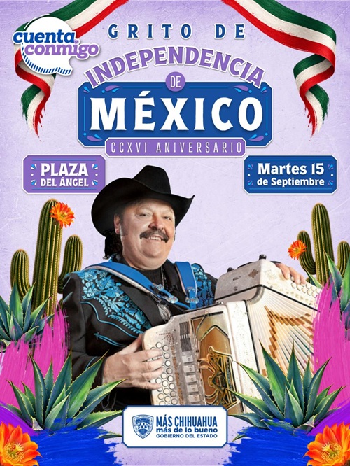 INVITA GOBIERNO DEL ESTADO A LA CIUDADANÍA A LOS FESTEJOS POR EL CCXVI ANIVERSARIO DEL GRITO DE INDEPENDENCIA