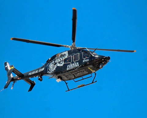 UN HELICÓPTERO DE LA POLICÍA CHIHUAHUA FUE ATACADO A BALAZOS MIENTRAS REALIZABA TAREAS DE VIGILANCIA