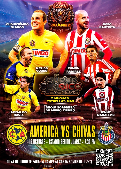 ­ ¡LLEGA EL SÚPER CLÁSICO DE LEYENDAS A CIUDAD JUÁREZ!