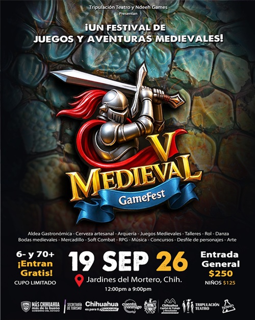 JUEGOS ESPECTÁCULOS Y MAS: MUNICIPIO INVITA A LA QUINTA EDICIÓN DE MEDIEVAL GAME FEST