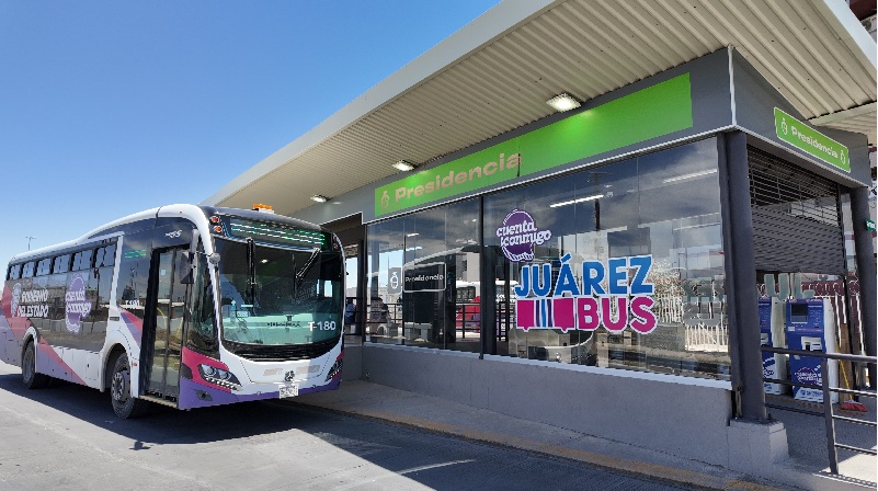 LLEVARÁ JUÁREZBUS CAM MÓVIL A ESTACIÓN PRESIDENCIA DEL BRT-1