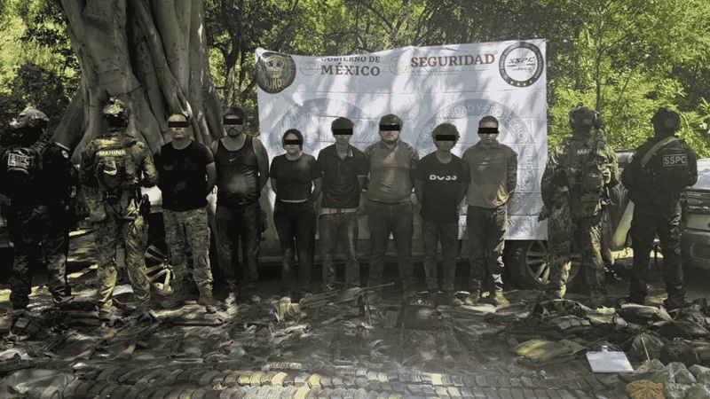 NUEVE PRESUNTOS INTEGRANTES DEL CÁRTEL DE SINALOA FUERON DETENIDOS