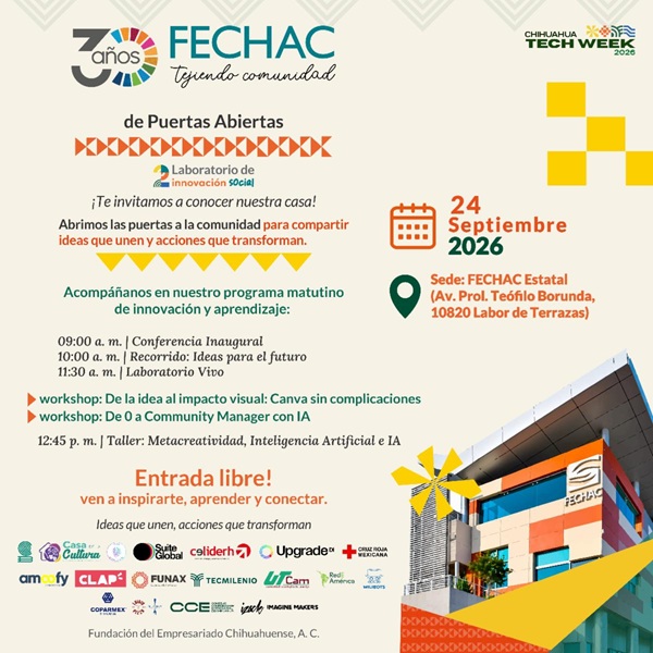 ARRANCA FECHAC LA SEGUNDA EDICIÓN DEL LABORATORIO DE INNOVACIÓN SOCIAL TECH WEEK