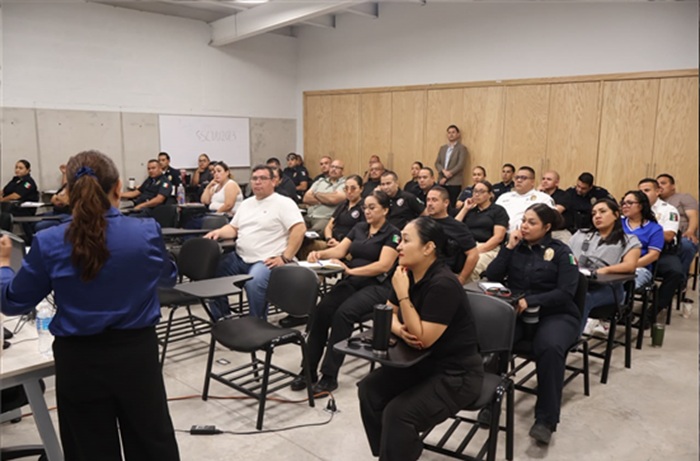 CAPACITA POLICÍA MUNICIPAL A UNIDAD VICTORIA EN DESAPARICIÓN FORZADA Y TRATA DE PERSONAS