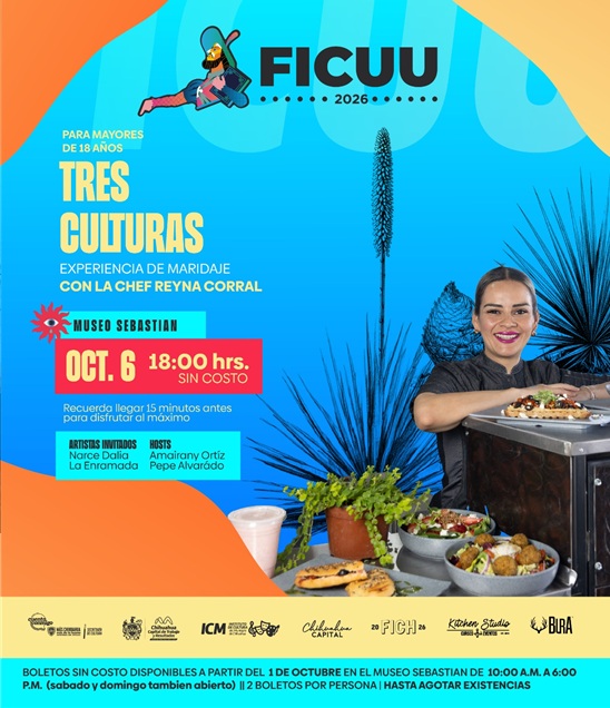 INVITA GOBIERNO MUNICIPAL A DISFRUTAR DE EXPERIENCIAS GASTRNÓMICAS CON LA CHEF REYNA CORRAL DURANTE EL FICUU 2026