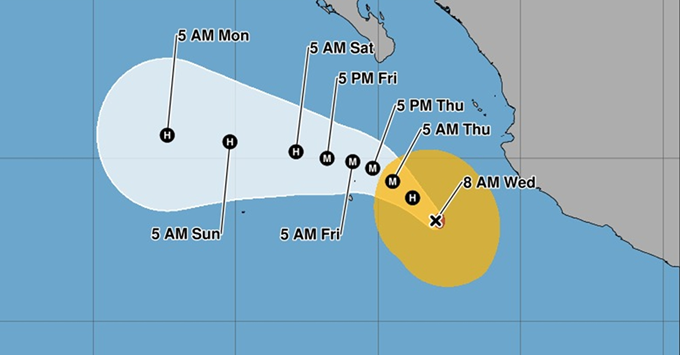 EL HURACÁN ‘RACHEL’ SE ALEJA LENTAMENTE DE MÉXICO; PERO SEGUIRÁ OCASIONANDO LLUVIAS MUY FUERTES