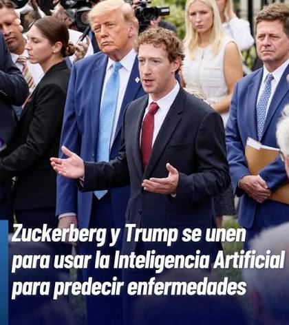 MARK ZUCKERBERG SE ALIO CON DONALD TRUMP PARA DESARROLLAR DE MODELOS DE (IA) EN LA PREDICCIÓN DE ENFERMEDADES
