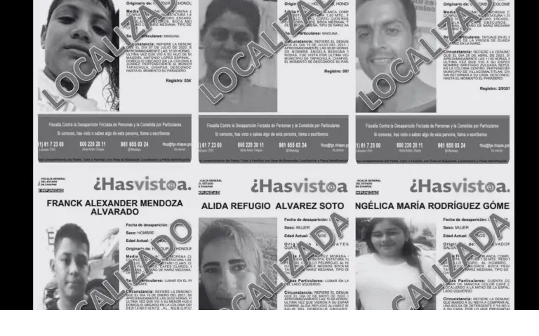 SEIS MIGRANTES EXTRANJEROS REPORTADOS COMO DESAPARECIDOS EN CHIAPAS, FUERON LOCALIZADOS EN EE.UU.
