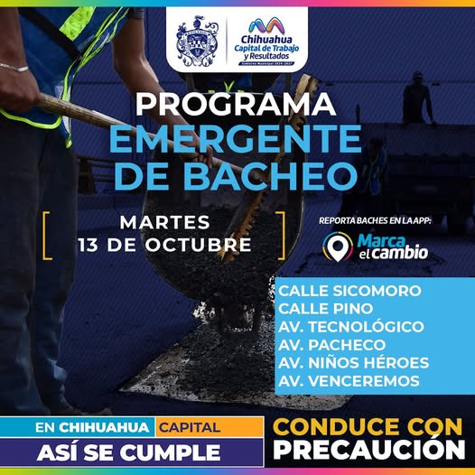 CONTINUA EL PROGRAMA DE BACHEO EMERGENTE