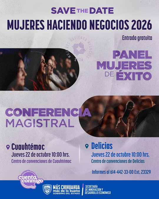 LLEVARÁ SIDE “MUJERES HACIENDO NEGOCIOS” A CUAUHTÉMOC Y DELICIAS