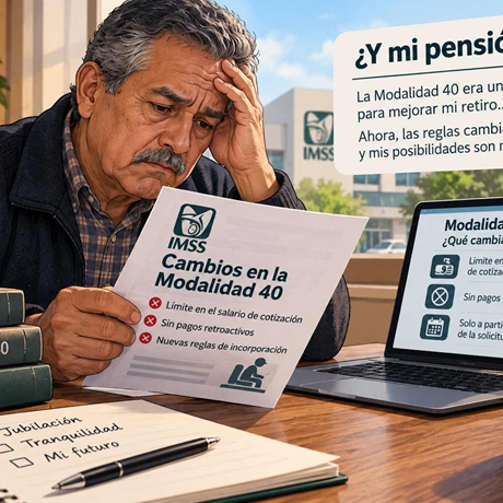  IMSS ANUNCIÓ LA IMPLEMENTACIÓN DE NUEVAS REGLAS PARA LA MODALIDAD 40.