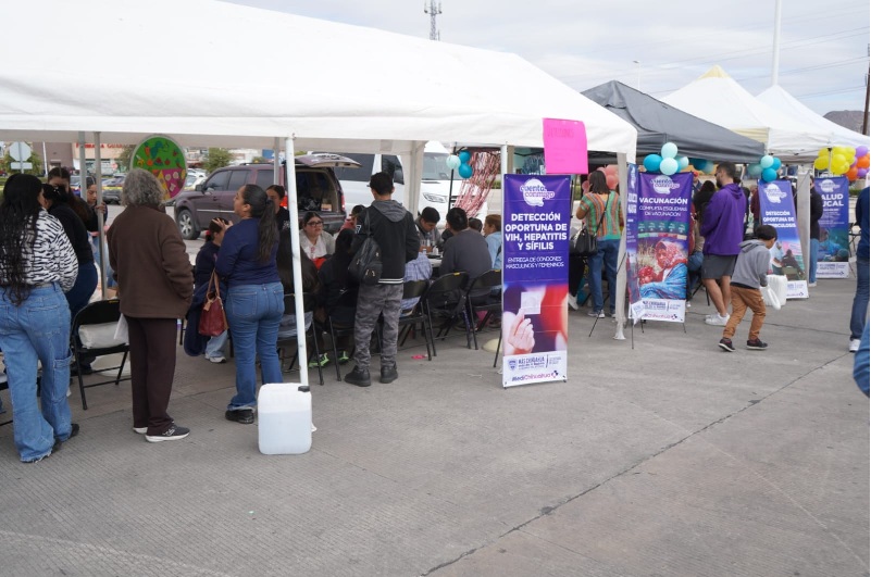 ATIENDEN A CERCA DE 500 PERSONAS EN PRIMERA FERIA DE SALUD EN CAAPS NOGALES