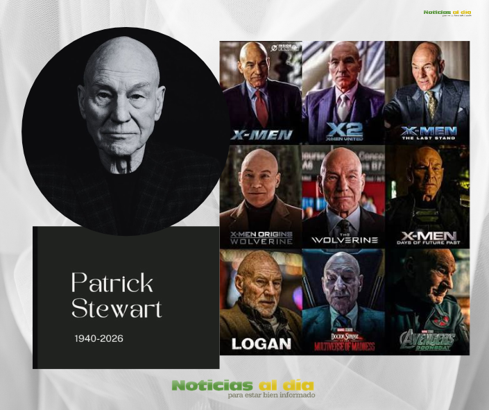 PATRICK STEWART, ACTOR CONOCIDO POR LAS FRANQUICIAS DE STAR TREK Y X-MEN, MURIÓ A LOS 86 AÑOS.