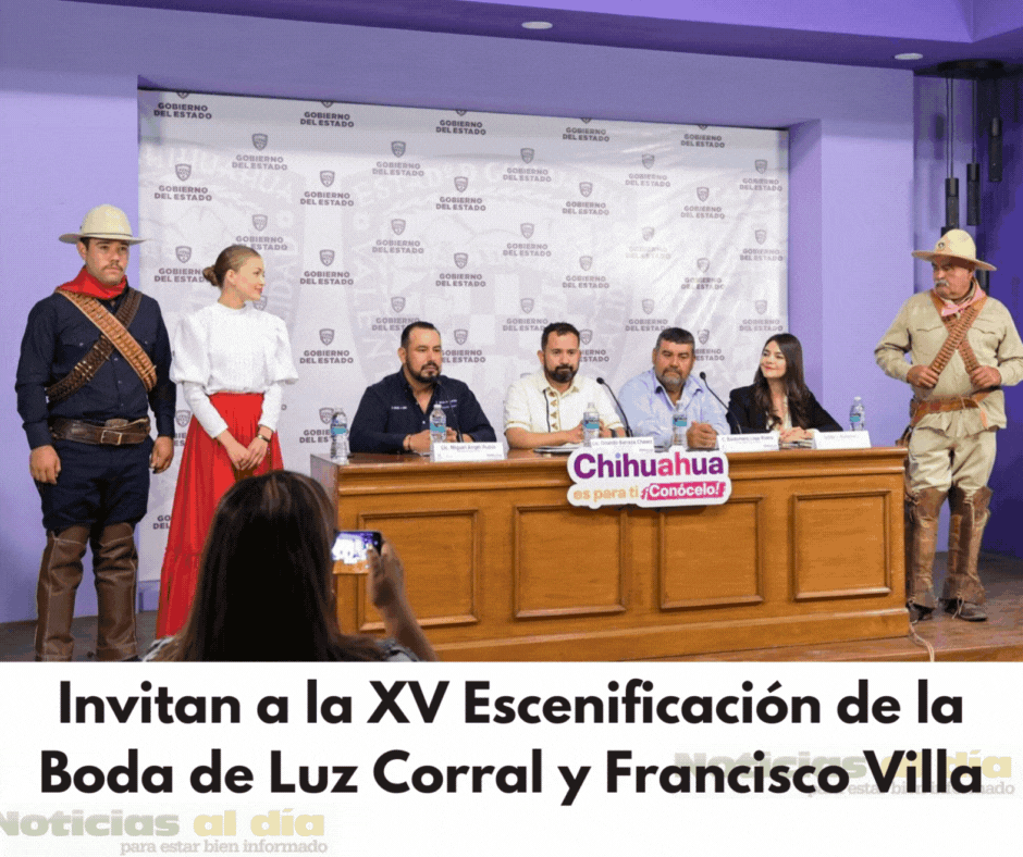 INVITAN A LA XV ESCENIFICACIÓN DE LA BODA DE LUZ CORRAL Y FRANCISCO VILLA
