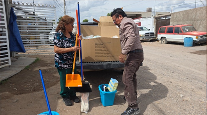 ENTREGA GOBIERNO MUNICIPAL ENSERES Y ARTÍCULOS VULNERABLES DE LA CAPITAL
