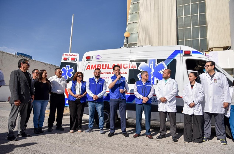 ENTREGA GOBIERNO DEL ESTADO NUEVA AMBULANCIA TIPO II A PENSIONES CIVILES DEL ESTADO DELEGACIÓN JUÁREZ