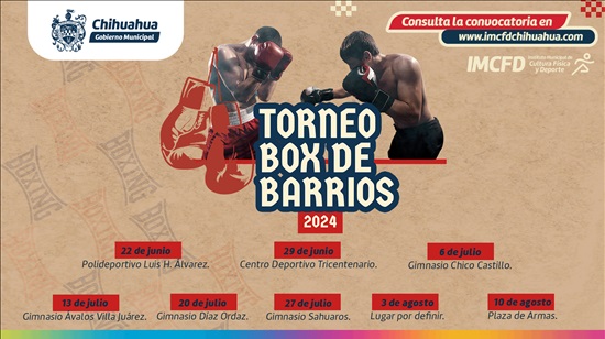 INVITAN A SER PARTE DEL TORNEO DE BOX DE BARRIOS EDICIÓN 2024