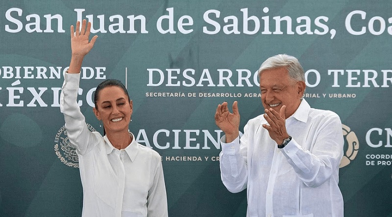 EN LA GIRA CONJUNTA, LÓPEZ OBRADOR Y SHEINBAUM HAN RECORRIDO 10 ESTADOS.